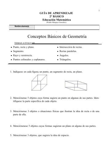 Conceptos Básicos de Geometrıa - Bienvenidos a Francisco Ochoa