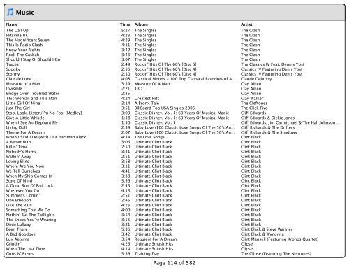 Music_Styles_files/Song List.pdf - DJ Matt Claeys