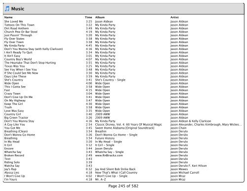 Music_Styles_files/Song List.pdf - DJ Matt Claeys