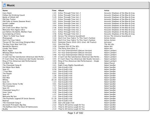 Music_Styles_files/Song List.pdf - DJ Matt Claeys