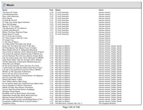 Music_Styles_files/Song List.pdf - DJ Matt Claeys