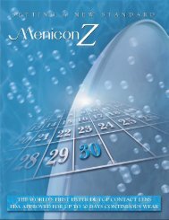 Menicon Z Information Sheet - Art Optical Contact Lens, Inc.