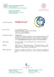 Schema del progetto “Fidati di me” Nome struttura U.O. Radioterapia ...
