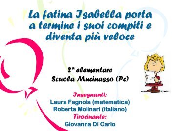 Progetto “Fare ricerca mentre si fa lezione ” - USP di Piacenza