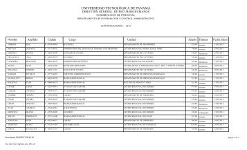 Listado de las Contrataciones 2013 - Universidad Tecnológica de ...