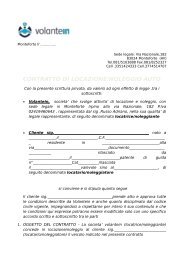 FAC SIMILE CONTRATTO DI NOLEGGIO Il Locatore Hotel Ovest FAC SIMILE CONTRATTO DI NOLEGGIO Il Locatore Hotel Ovest