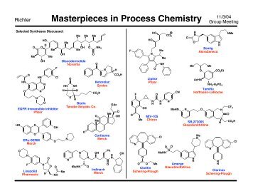 Masterpieces in Process Chemistry - The Scripps Research Institute