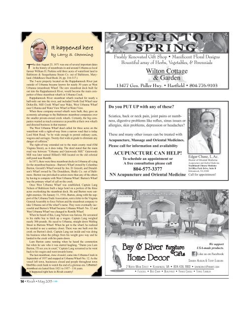 May 2013 Rivah - The Rappahannock Record