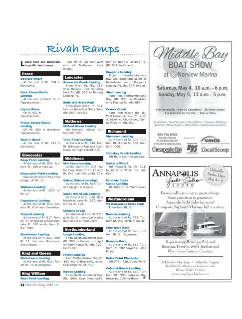 May 2013 Rivah - The Rappahannock Record