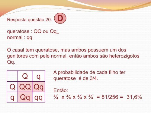 Genetica_exercicios resolvidos - Prof Iva