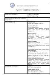 Organi di governo - Università degli Studi di Foggia