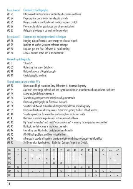 ECM 27 Programme Book - ECM27 - European Crystallographic ...