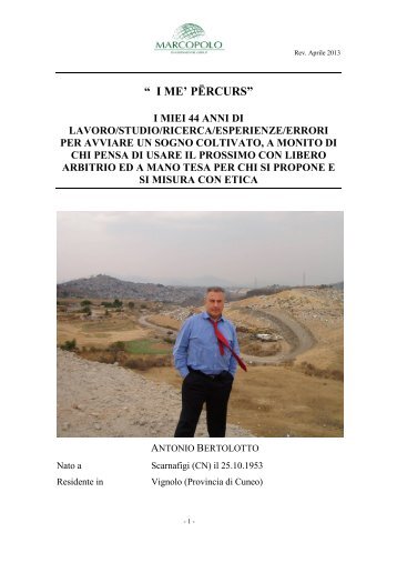 Autobiografia - SOSESI con Antonio Bertolotto