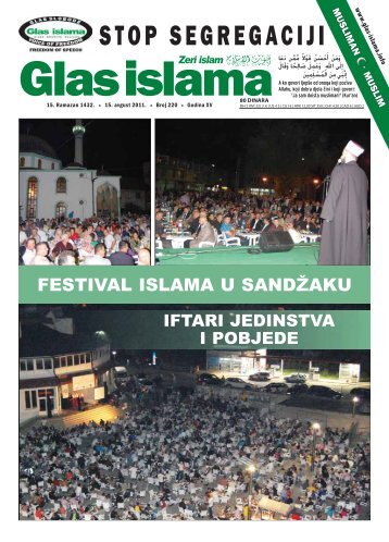 NOVI PAZAR - Glas islama