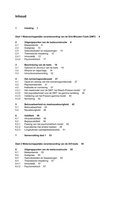 Drie-Minuten-Toets (DMT) en AVI - Toetswijzer - Kennisnet