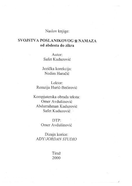 Svojstva poslanikovog namaza(kuduzovic).pdf - Sahwa