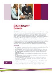 SIGNificantTM Server - Xyzmo