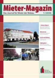 Mieterzeitschrift 12/2008 (PDF) - WOBAU Wohnungsbaugesellschaft ...