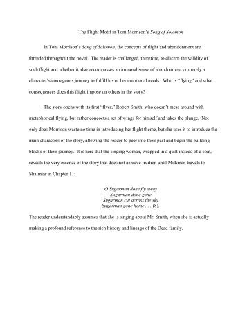 Song of solomon essays