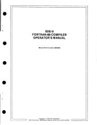 ISIS-II FORTRAN-80 COMPILER OPERATOR'S MANUAL