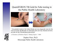 QuantiFERON TB Gold In-Tube testing - Association of Public Health ...