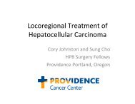 Locoregional Treatment of Hepatocellular Carcinoma - Providence