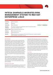 intesa sanpaolo migrates risk management system to red hat ...