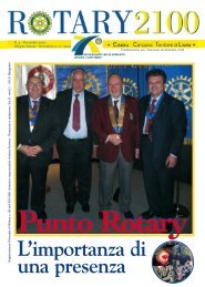 Novembre 2010 - Rotary Club Rogliano Valle del Savuto