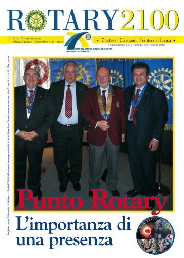 Novembre 2010 - Rotary Club Rogliano Valle del Savuto
