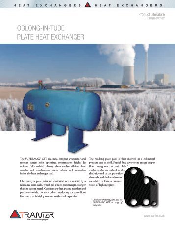 OBLONG-IN-TUBE PLATE HEAT EXCHANGER - Tranter Inc.