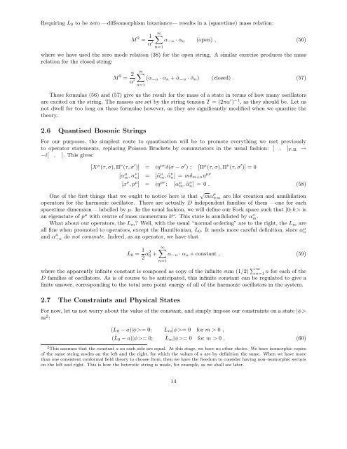 Introduction to String Theory and D–Branes - School of Natural ...