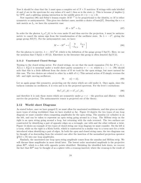 Introduction to String Theory and D–Branes - School of Natural ...