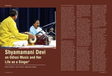 Shyamamani Devi on Odissi Music and Her Life as a ... - OAiD: home