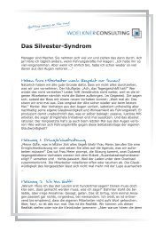 Das Silvester-Syndrom - Matthias Wölkner: Consulting