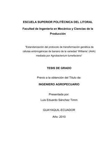 tesis de grado - DSpace en ESPOL - Escuela Superior Politécnica ...