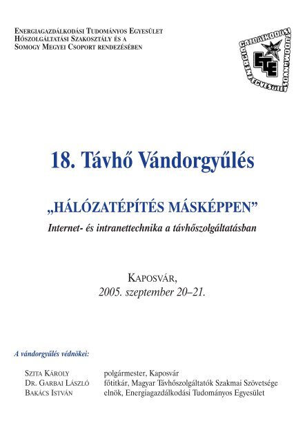 18. Távhő Vándorgyűlés, Kaposvár - trivent.hu