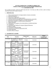 8a. Sesión Ordinaria - Comisión Nacional para el Desarrollo de los ...