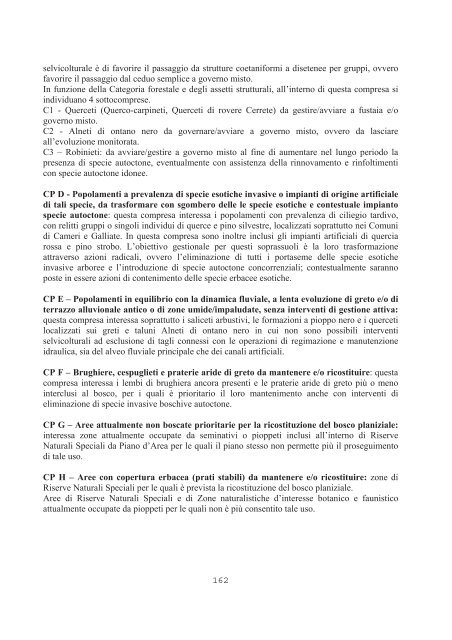 PIANO GESTIONE FORESTALE 2 - Amici Parco del Ticino