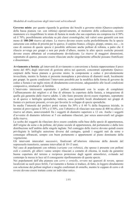 PIANO GESTIONE FORESTALE 2 - Amici Parco del Ticino