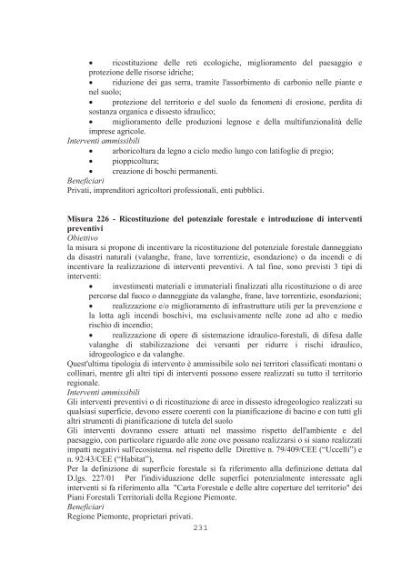 PIANO GESTIONE FORESTALE 2 - Amici Parco del Ticino