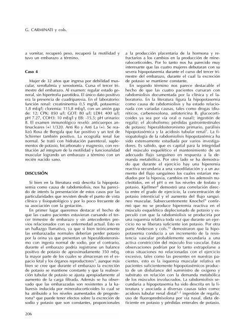 Acidosis tubular renal distal con rabdomiolisis como forma - Nefrología