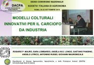 Modelli Colturali Innovativi per il Carciofo da Industria Mauro R.P. ...