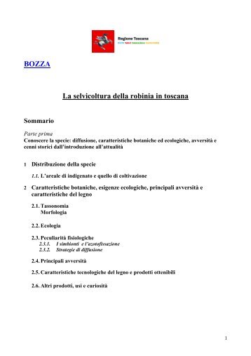 La selvicoltura della Robinia1 - Ordine dei Dottori Agronomi e ...