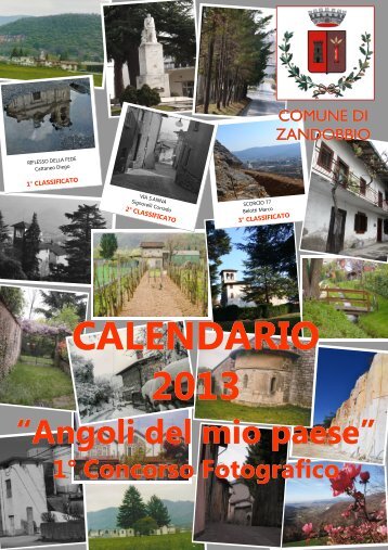 calendario 2013 - Comune di Zandobbio