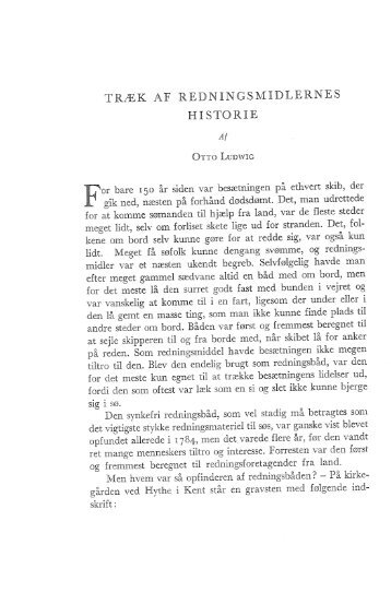 Otto Ludwig: Træk af redningsmidlernes historie, s. 122-154 - Handels