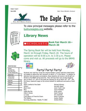 The Eagle Eye - Bull Run Middle School - Website