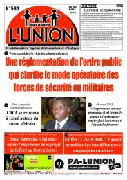 L\'UNION N°583.pdf - République Togolaise