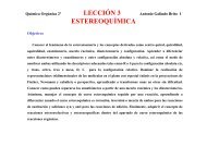 LECCIÓN 3 ESTEREOQUÍMICA