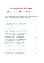Splanamento de li Proverbii di Salomone - Classici Italiani