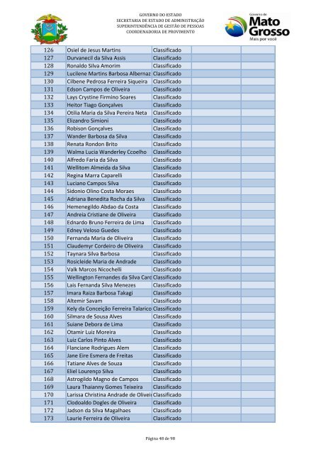 ACOMPANHAMENTO DE NOMEAÇÕES DE CARGOS EFETIVOS